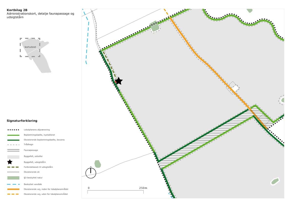 Bilag 2B - Administrationskort, detalje faunapassage og udsigtstårn